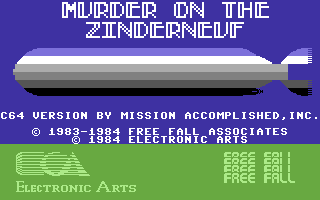 Murder on the Zinderneuf screenshot 2 for Commodore 64